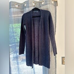 Karen Scott Blue Open Sweater Size XS